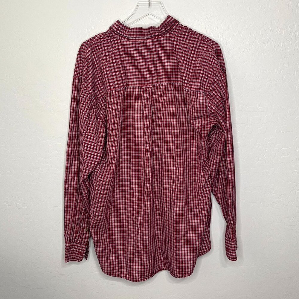 Wrangler Plaid Riata Button Front Long Sleeve Top Size XL - Picture 5 of 5